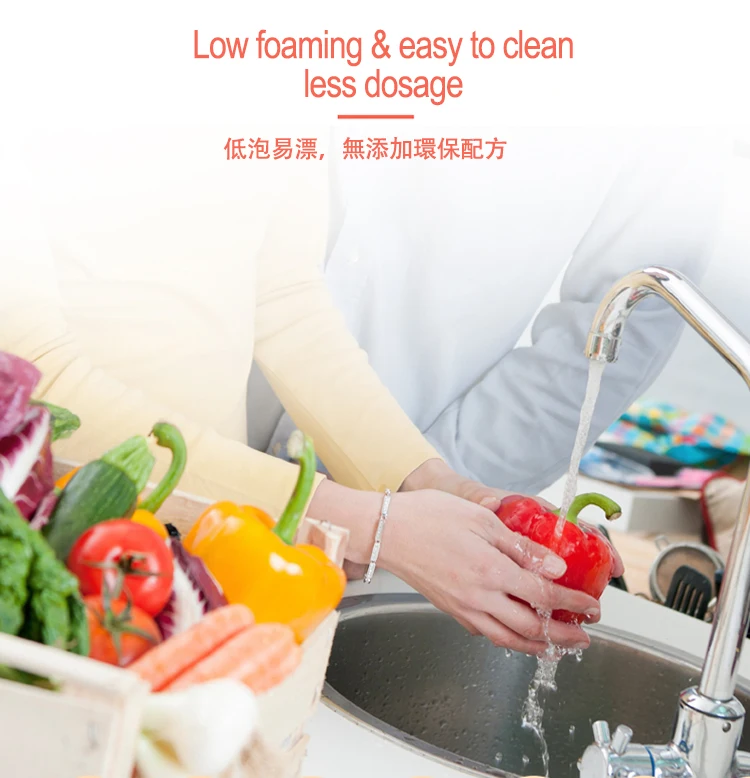 Multipurpose Liquid Soap Fruit And Vefetable Tableware Kitchen Cleaner Concentrate Liquid Dishwashing supplier