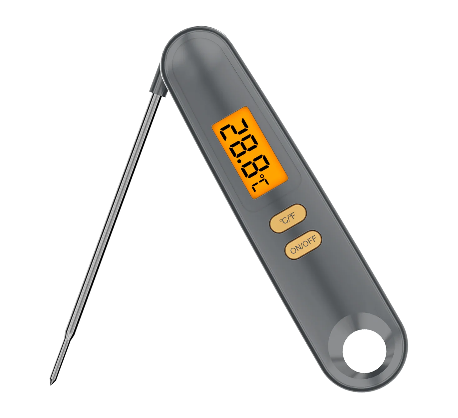 Abs Lcd Backlight Display Foldable Stainless Steel Probe Instant Read