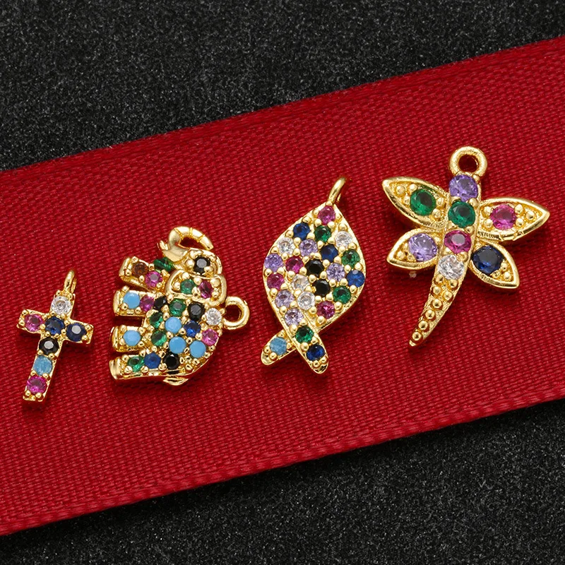 Wholesale 14k Gold Filled Heart Charms Pendant Accessories Jewelry Moon Star Charms For Jewelry