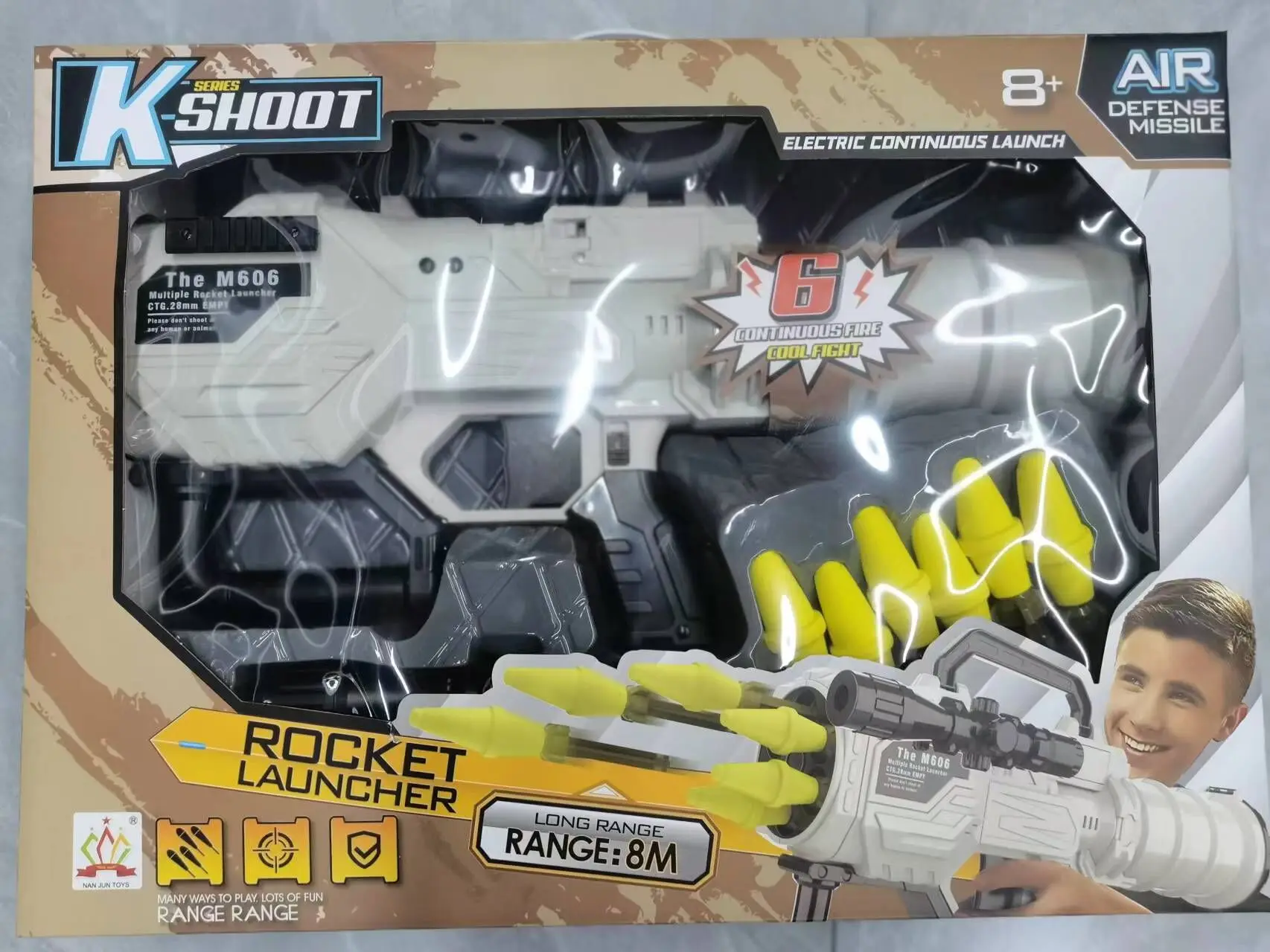 新型ロケットガンと複数のロケットランチャー、バブル電動ガンの