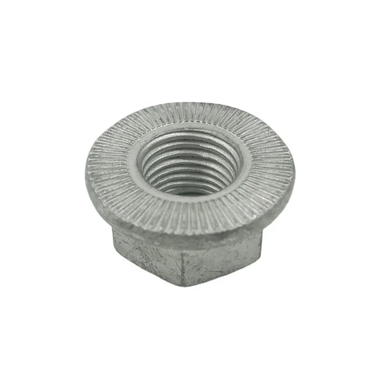 Metric Decromet Flange Nut With Serration Strengthen Steel Self Locking ...