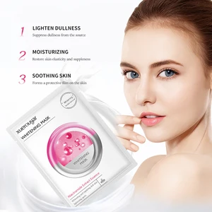 OEM ODM Natural Essence Facial Masks Sheet Cosmetic Soothing Lighten Dullness Face Skin Care Brightening Whitening Moisturizing