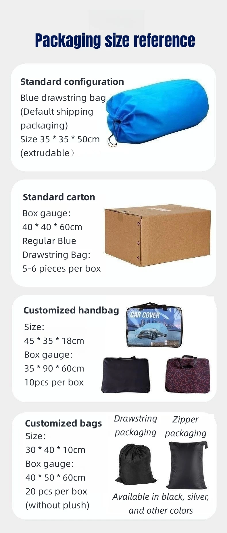 Waterproof Black Bag Silver Xxl Xxxl Customized Storage Outdoor Car