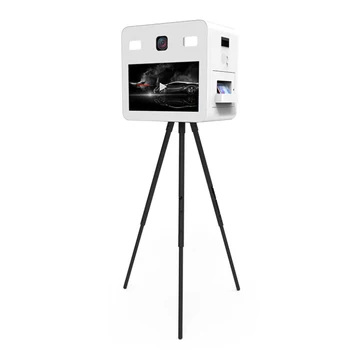 21.5" Touch Screen Photo Booth For Sale Portable Instant Photo Printing Station Fatomation