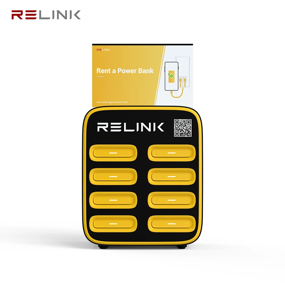 8 Ports Customize Charger Box Shared Power Bank Station Rental Mobile Charging Station