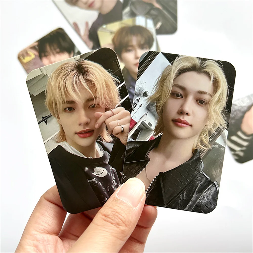 8Pcs/Set KPOP Stray Kids 5-Star Photocards Double Sides Waterproof