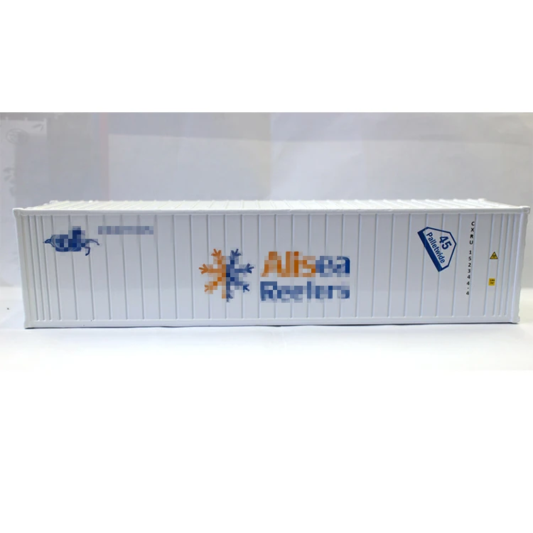 Railway Modeling Layout 1:50 HO Scale Model Train 40 Container 40ft Shipping Container Freight Car