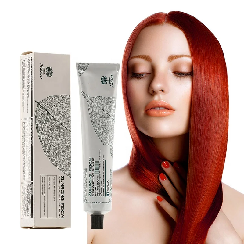 Permanent Hair Color 100% Gray Coverage Red Wine Hair Dye Cream Semi-Permanent Magic Fast Root Rescue Touch Up Hair Coloring