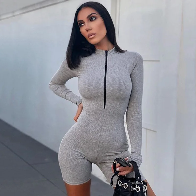 cotton bodycon jumpsuit