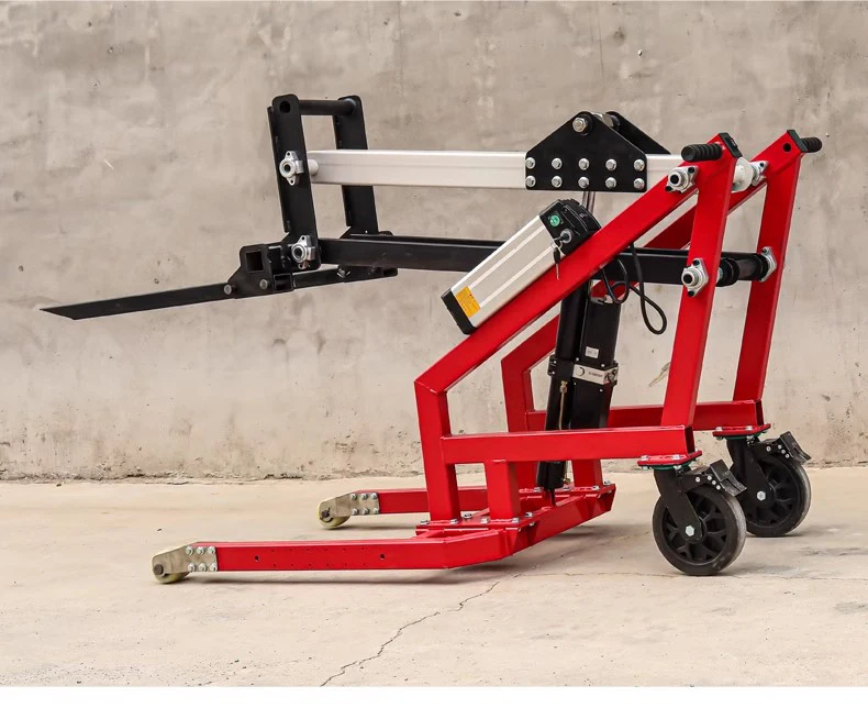 Small Portable Electric Stacker Crane with 24V Battery 500kg Pallet Loading Truck Forklift Electric