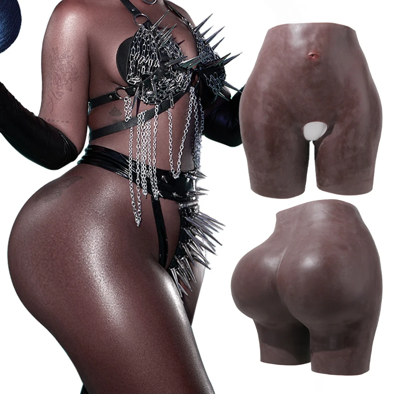 Silicone Butt Enhancement Hipster Crocheted Panty Lifter African Women Open  Crotch High-Rise Sexy Big Ass Quick Dry