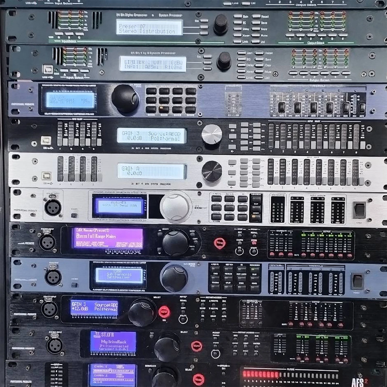 PA/PA2/260/360 2入6出 デジタルプロセッサー ステージ音響システム