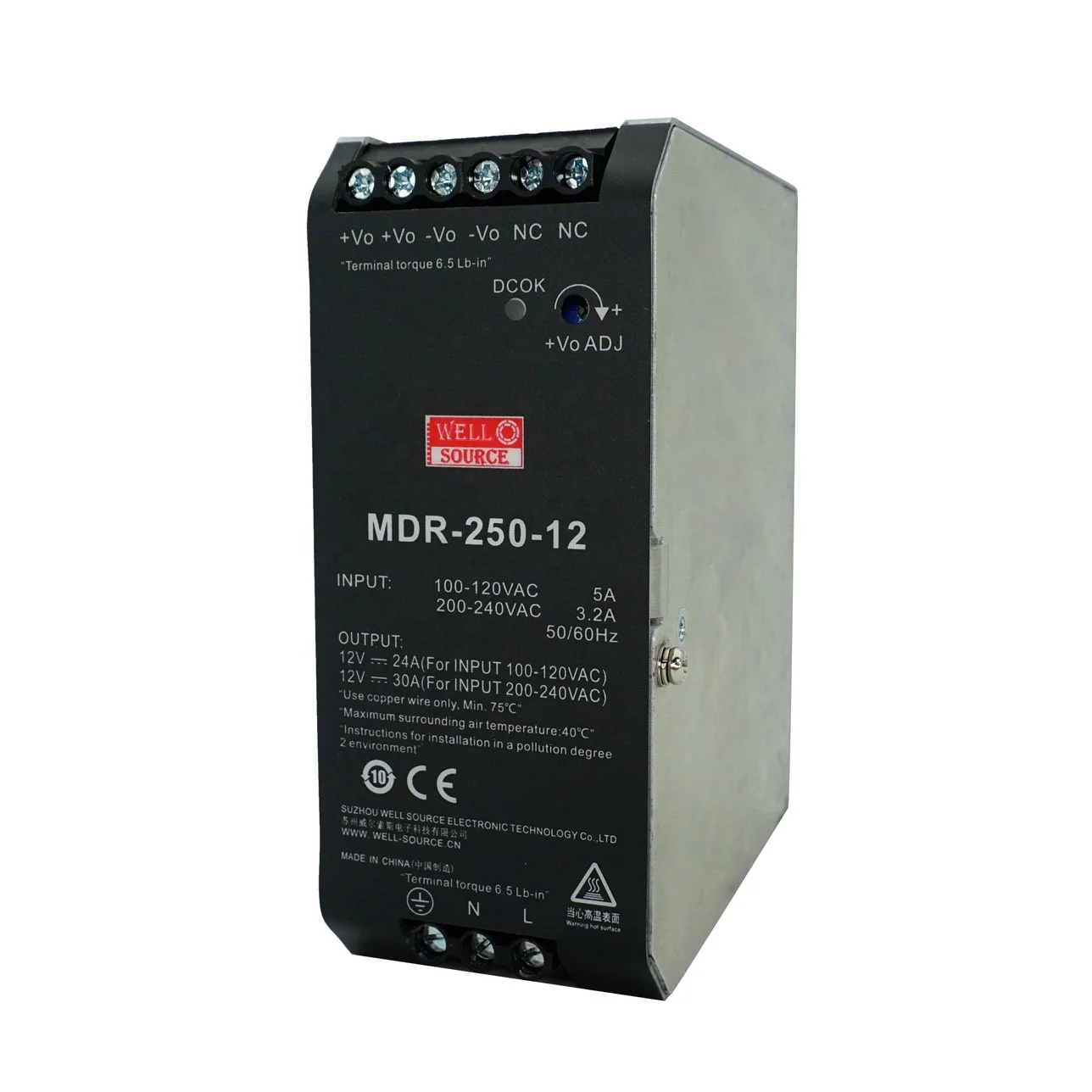 Industrial Ac/dc Power Supply Multiple Output Voltage Options (12v 24v
