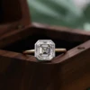 real solid 18K gold lab diamond ring