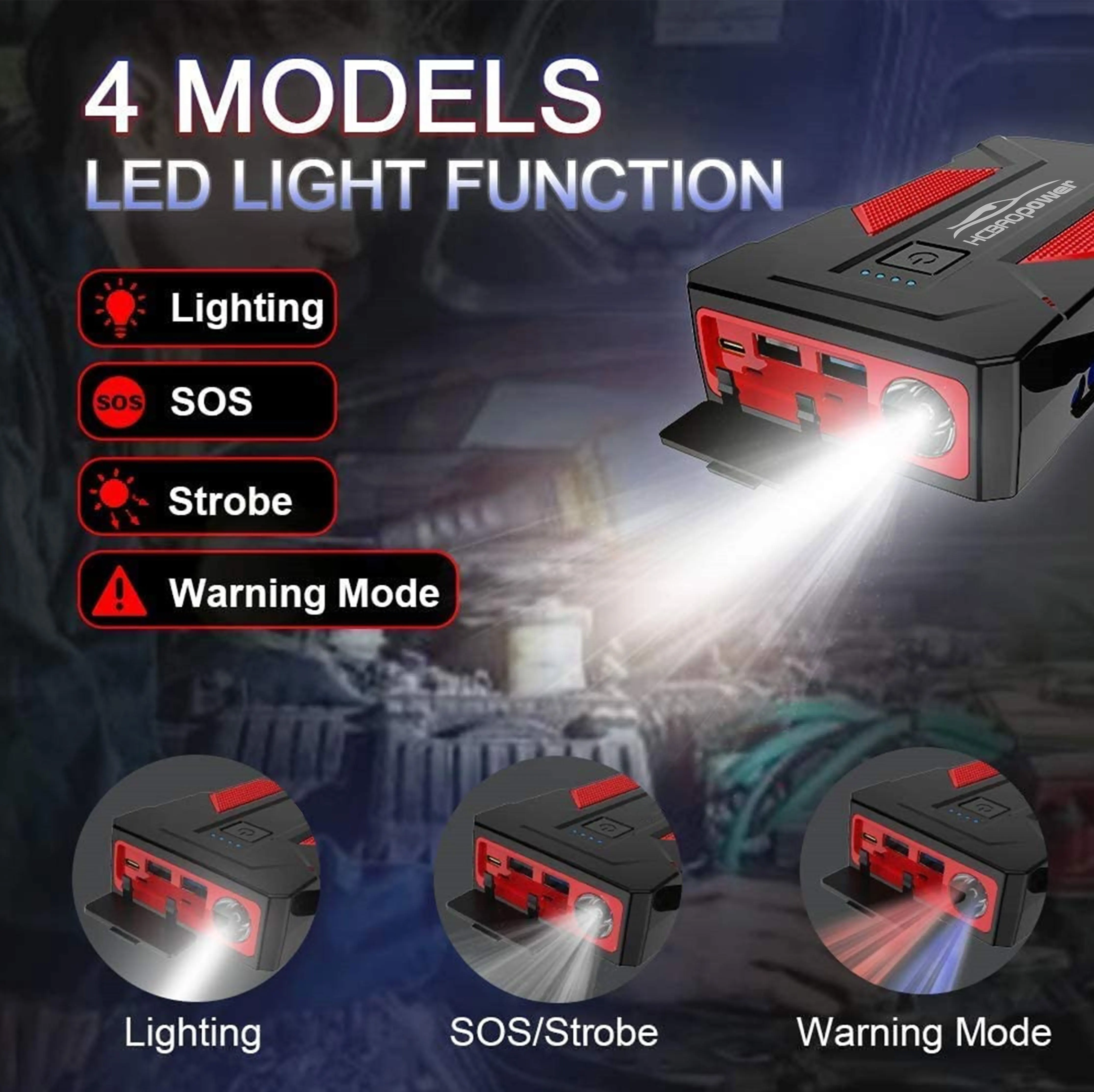 Производитель высокомощное портативное автомобильное зарядное устройство пусковое внешнее аварийное