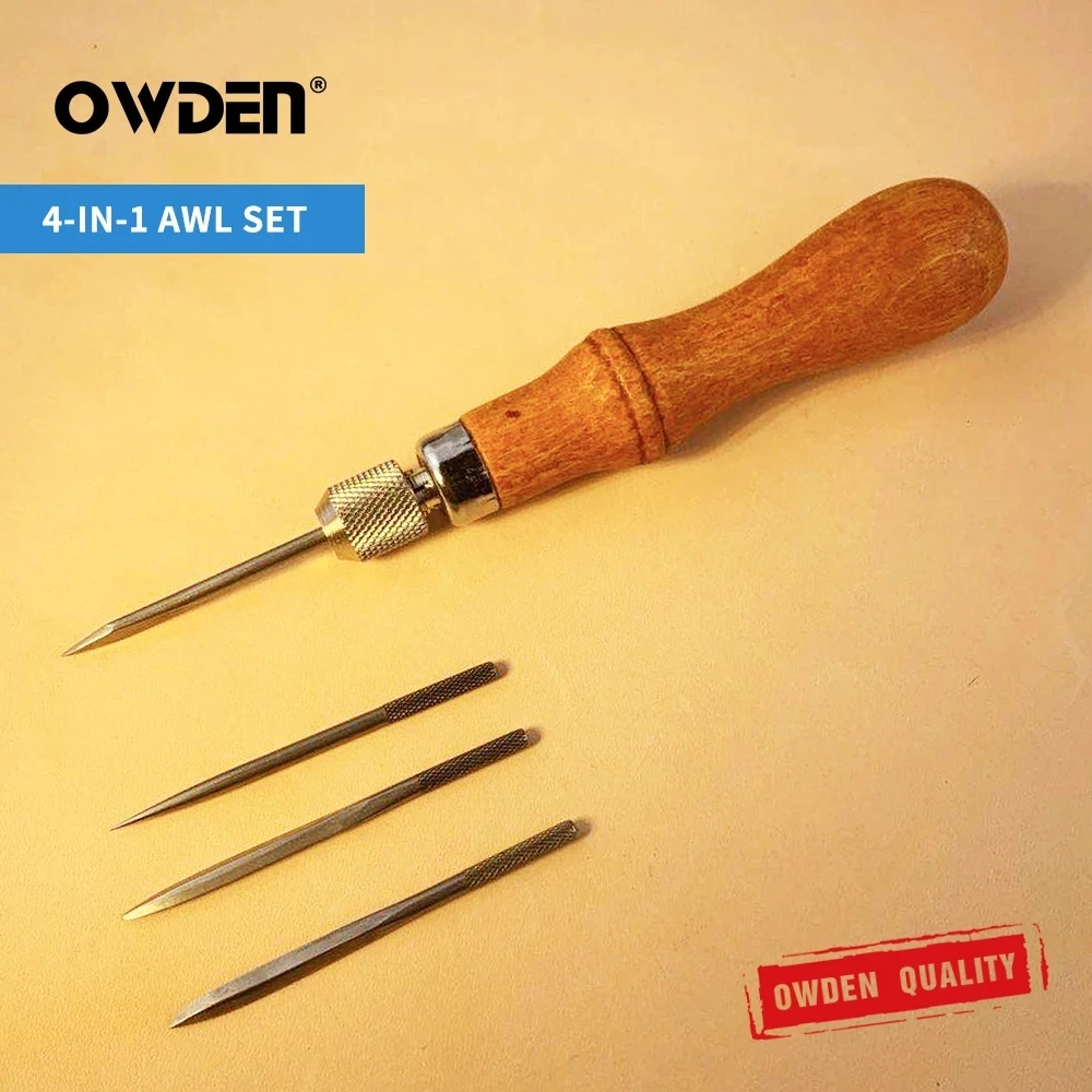 owden professional leather punch stitching awl