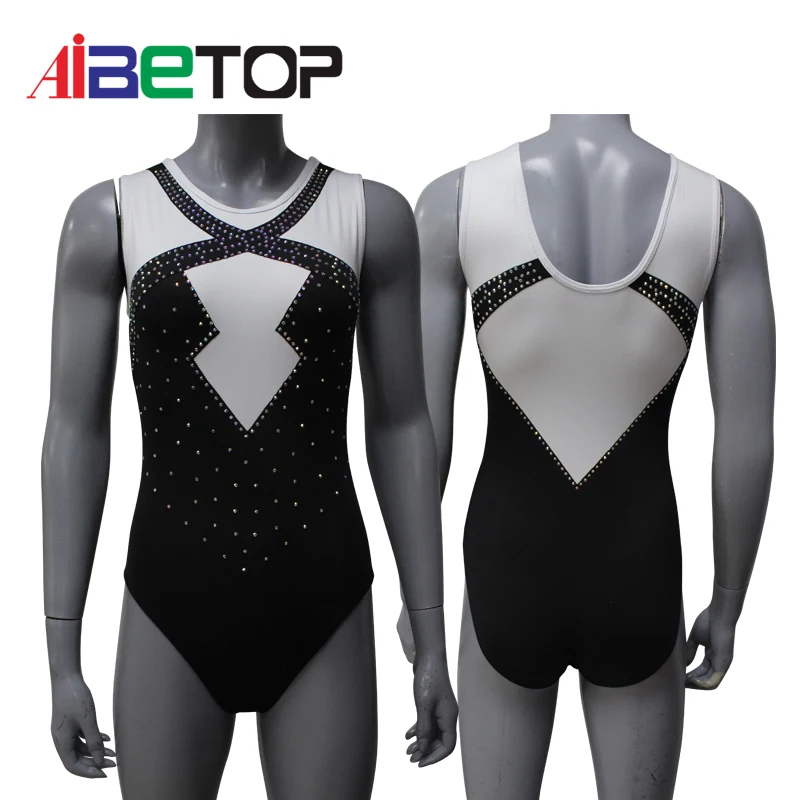 Custom Inked Mesh 3/4 Sleeve V Neck Raglan Leotard Gymnastics - Lycra & Mesh main image 0