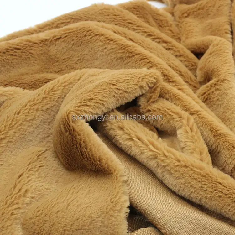 Wholesale 100 Polyester Fake Faux Fur Fabric for Garment Hometextile Toy