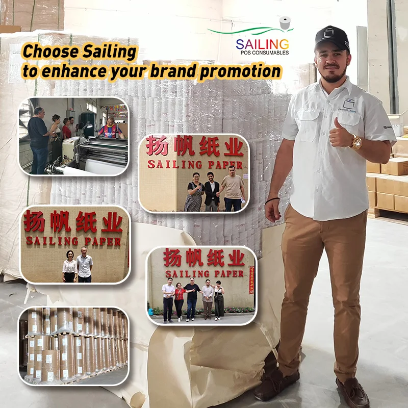 Cash Register Thermal Paper Rolls White Malaysia Korea China Customized Printing Gel Hot Wood Thermal Paper Roll