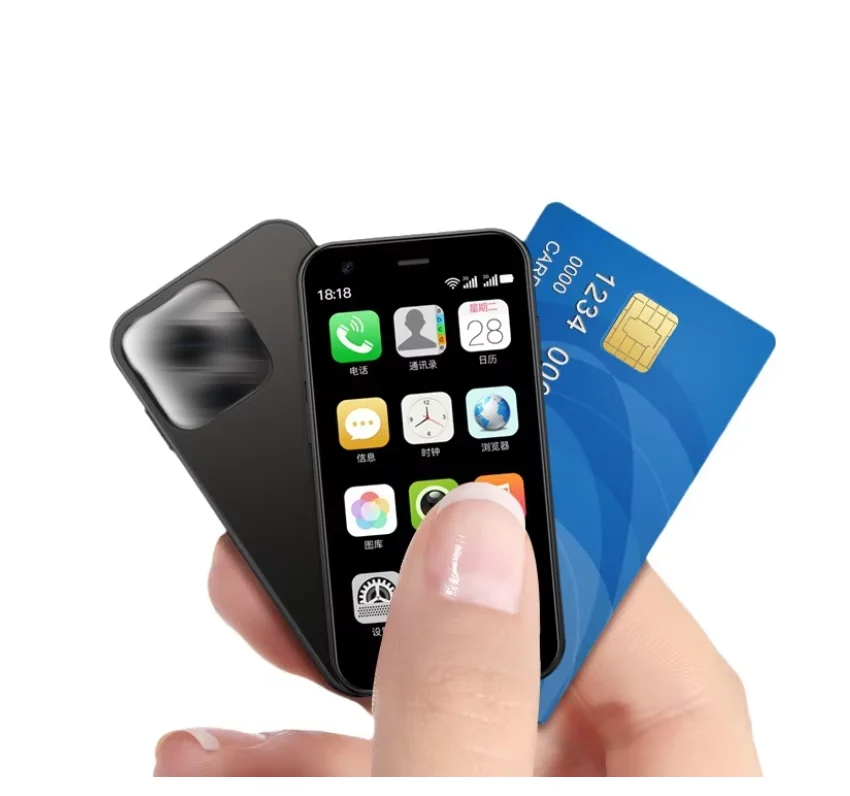 Smartphone Miniature SOYES XS15 - Écran 1.5", Android, 2Go RAM, 16Go, 3G, Bleu, Débloqué, Neuf