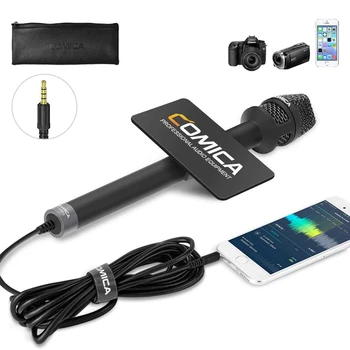 Comica HRM-S Handheld Reporter/Interview Microphone Cardioid Condenser Vocal Microphone for Recording Speech Reporter detail image