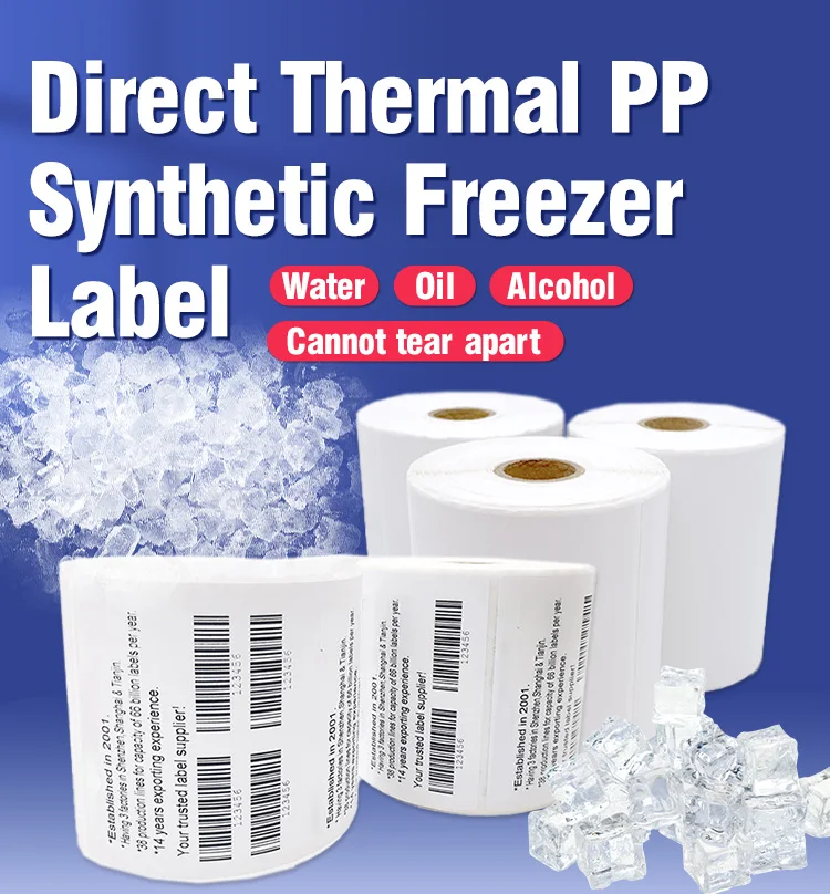 Thermo Eco Thermal Synthetic Paper Label Material For Shipping Printing ...