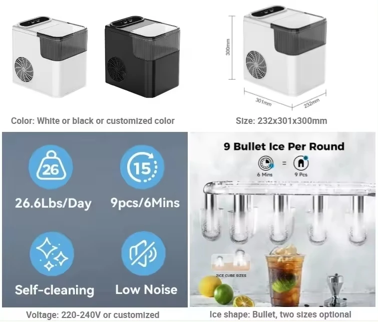 Low Energy Household Mini Ice Cube Maker Machine Touch Pad With Making Ice 12kg Portable Ice Maker - Buy Self-cleaning Function Table Top Ice Maker Countertop 8-10kgs/24h Household Portable Compact Ice Maker In 6-10mins Ice Maker Electric Bullet Ice Maker Machine wholesale Ice Maker Machine Home Mini Portable Ice Cubes Maker Making Machine