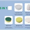 Cabezal de cepillo 5 en 1 blanco [plegable]