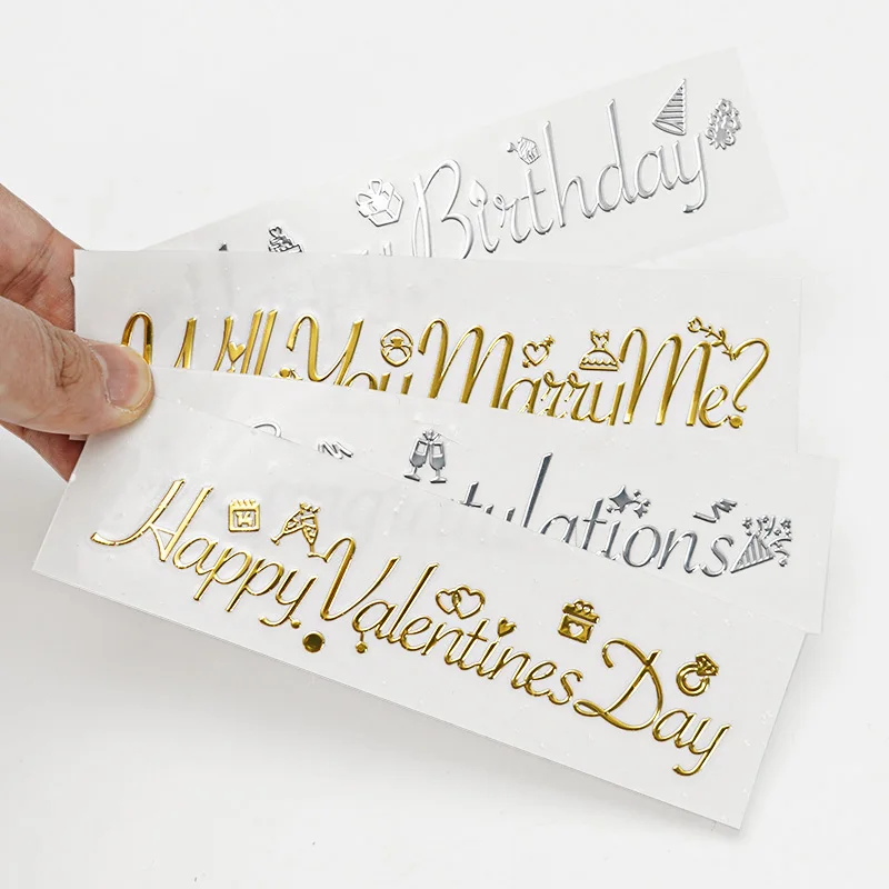 Custom Gold Foil Transfer Electroforming Embossed Metal Nickel 3D ...