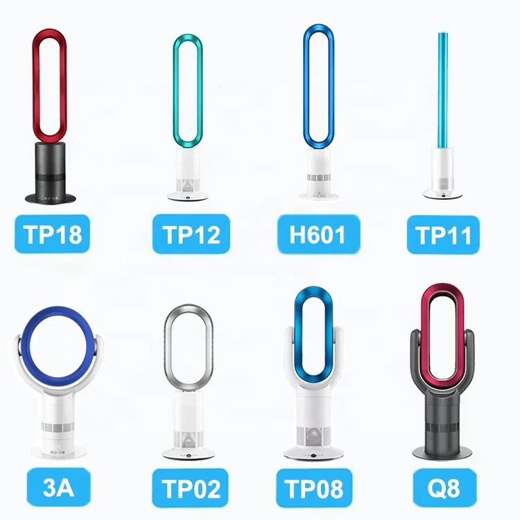 Smart Mobile App Control Low Noise No Leaf Fan DC Brushless Motor Floor Standing Oscillating Cooling Bladeless Fan for Household