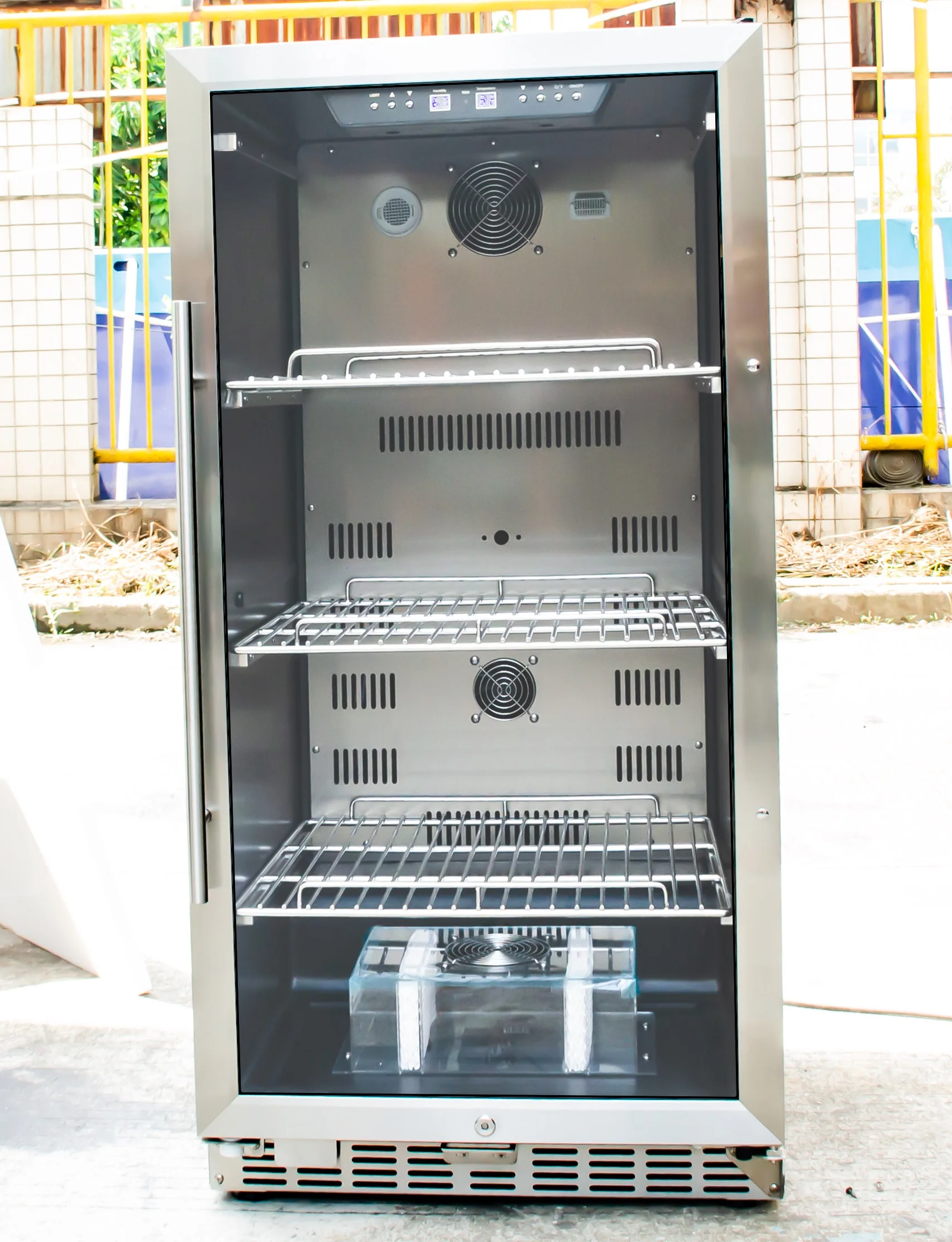 240L Stainless Steel Beef Aging Cabinet Humidity Dry Dried Meat Curing Refrigerator Steak Maturing Fridge