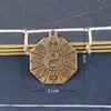 Placca colorata in ottone Taiji Bagua (pendente singolo
