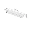 50CM-argent transparent grand