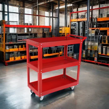 OEM Three-Layer Metal Tool Cabinet with 5 Drawers Heavy Duty Steel Aluminum and Iron Customizable ODM Support for Factory Use