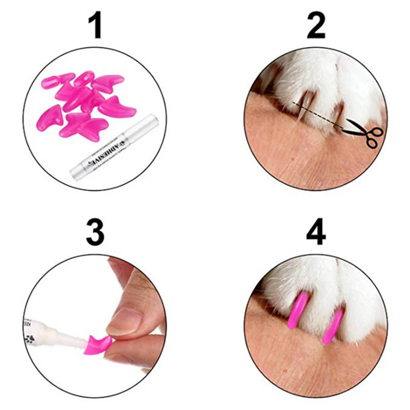 New FASHION colorful Cat Nail cover soft cat Claw Soft Paws 20 PCS/lot with free Adhesive Glue Size XS S M LGift for pet