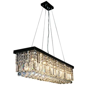 modern rectangle chandelier dining room table crystal chandeliers