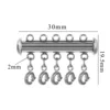 Boucle à ressort en acier 6mm-5 trous