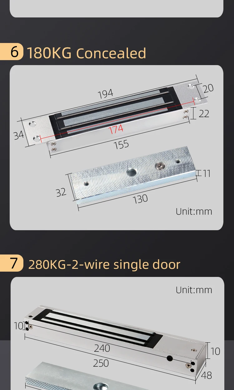 Hot Sale 12v 1200lbs Door Lock 500kg Access Control
