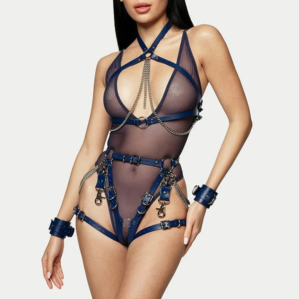 taking clothes off sexy EFAYN.RO Sexy erotic body lingerie, accessorized with delicate chains and  handcuffs, black, size S, EFAYN- Trendyol main image 0