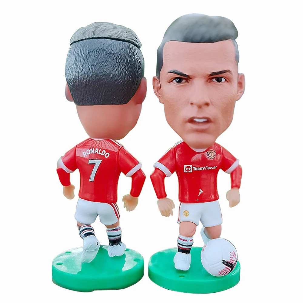 Custom Plastic Toy Manufacturer Football Cup Soccer Plastic Action Figure  Mini Figures Football Star Dolls for Collection