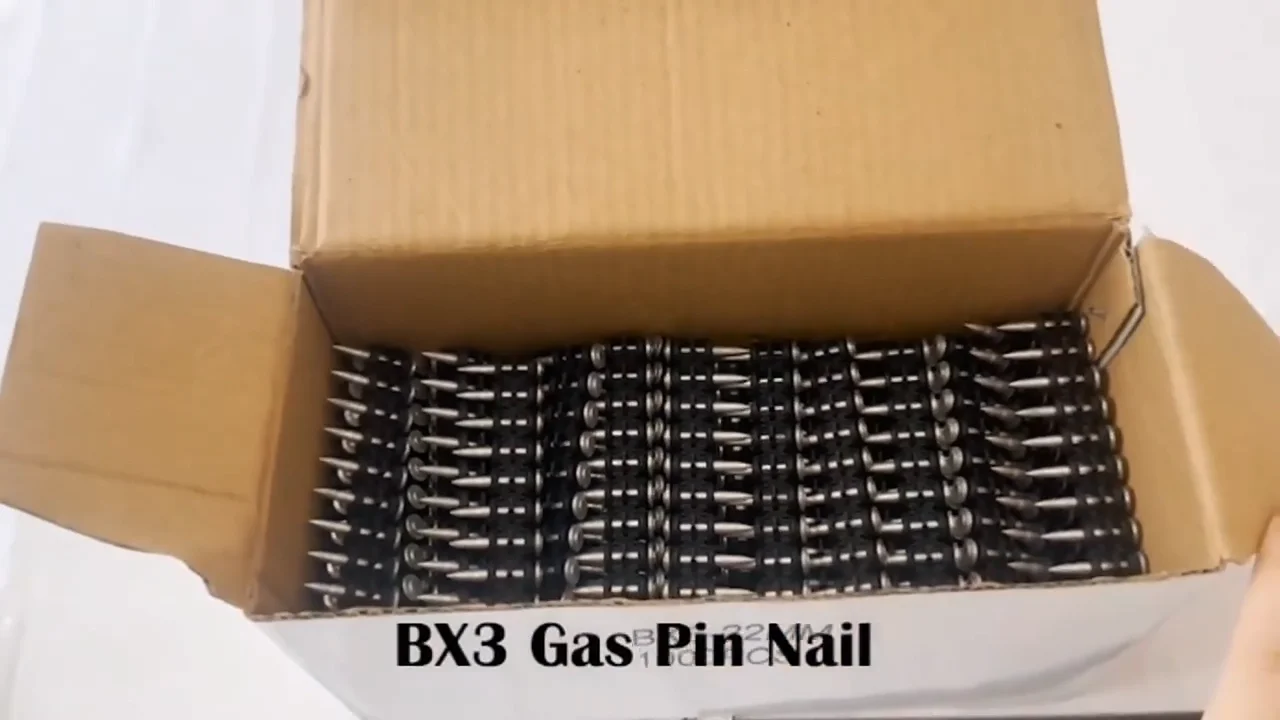 Bx3 Row Nails Gas Drive Pin Strip Nails For Nail Degree Plastic Bx3 ...