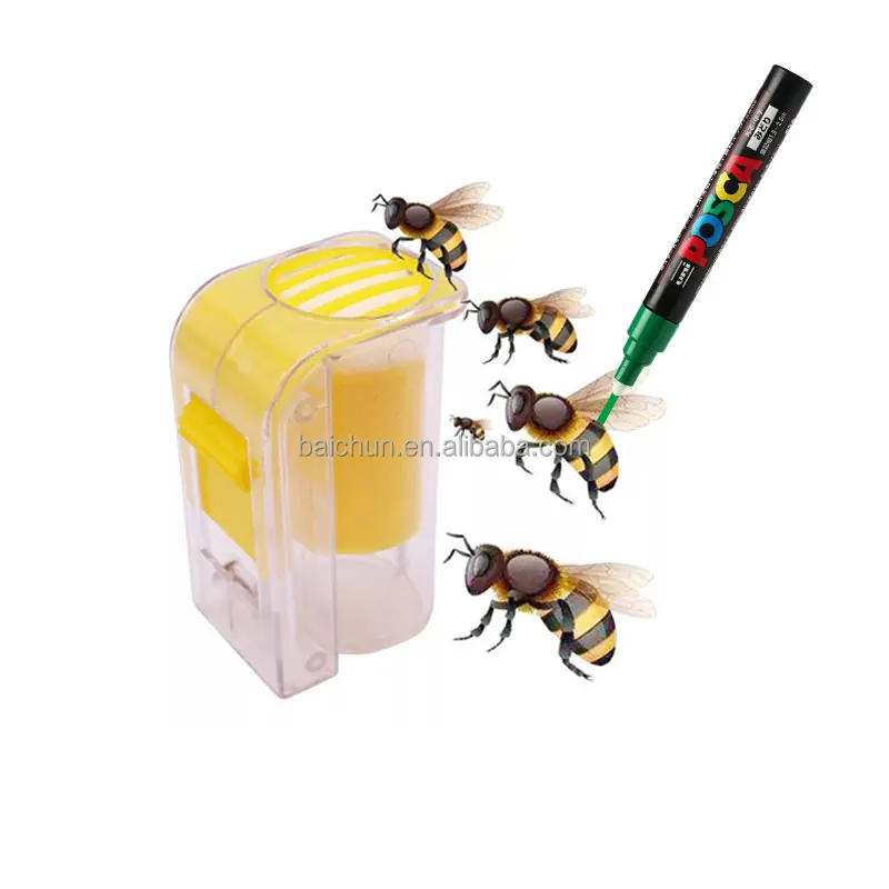 Kit Reine Abeille Marquage Feutre Beekeeping Plastique Marker Livré Fishyu 5 Teile