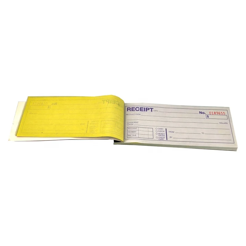 Customized Small Size Carbonless Bill Book Kraft Paper Soft Cover Offset Printing Custom Logo Paper Paperboard Printing Product