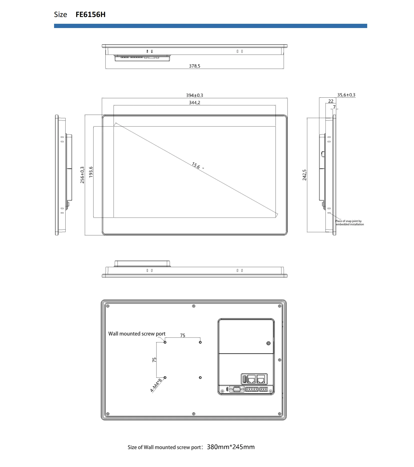 Flexem Fe6156h 15.6 Inch Iiot Hmi - Buy Flexem Fe6156h 15.6 Inch Iiot ...