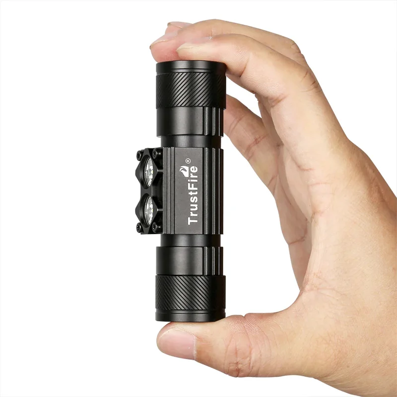 TrustFire H5R 600lm двойной фонарик USB перезаряжаемый алюминиевый HF светодиодный фонарик высокой мощности с индикатором батареи