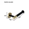 Straight paper towel hooks