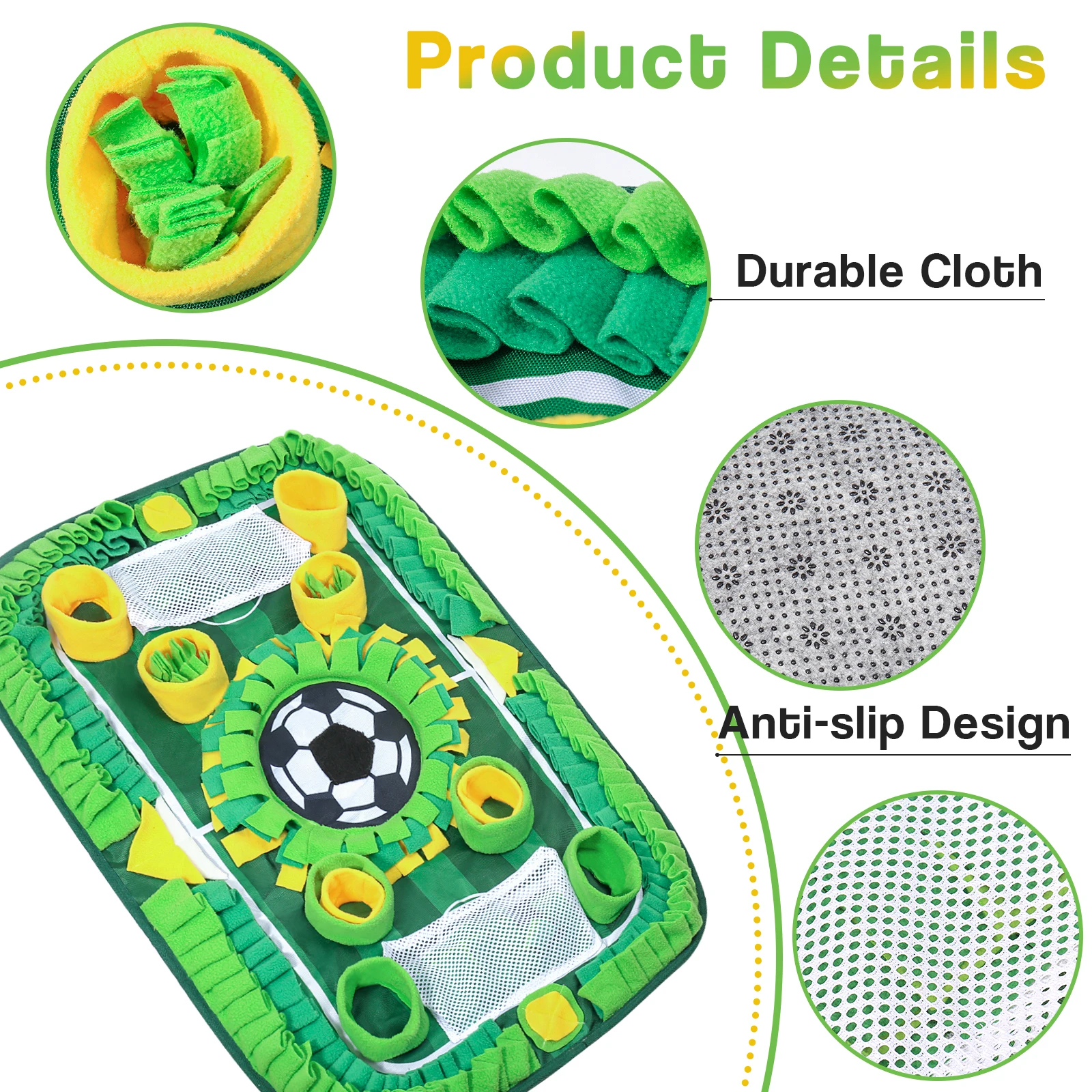 DIHOOM Snuffle Mat For Dogs, Pet Feeding Mat Large Dog Treat Mat 29.5