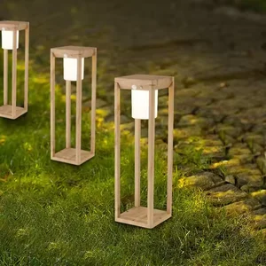 Vertak Park Pole Ground Lawn Garden Bollard Lamp Solar Light Solar Garden Light