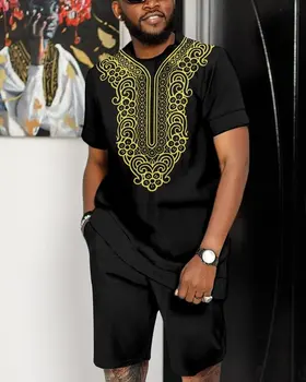 Luxury Men's Limited Edition 2-piece Suit Set Showcasing African Elements