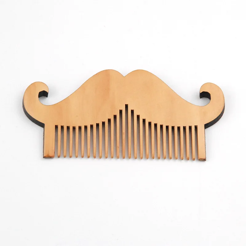 natural mustache comb